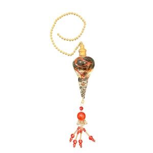 Round glass pull chain